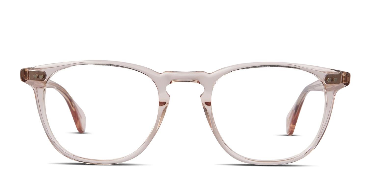Garrett Leight Wilshire Pink glasses - Pink - Frontal View