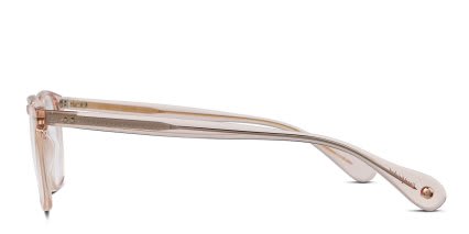 Garrett Leight Wilshire Pink glasses - Pink - Side View