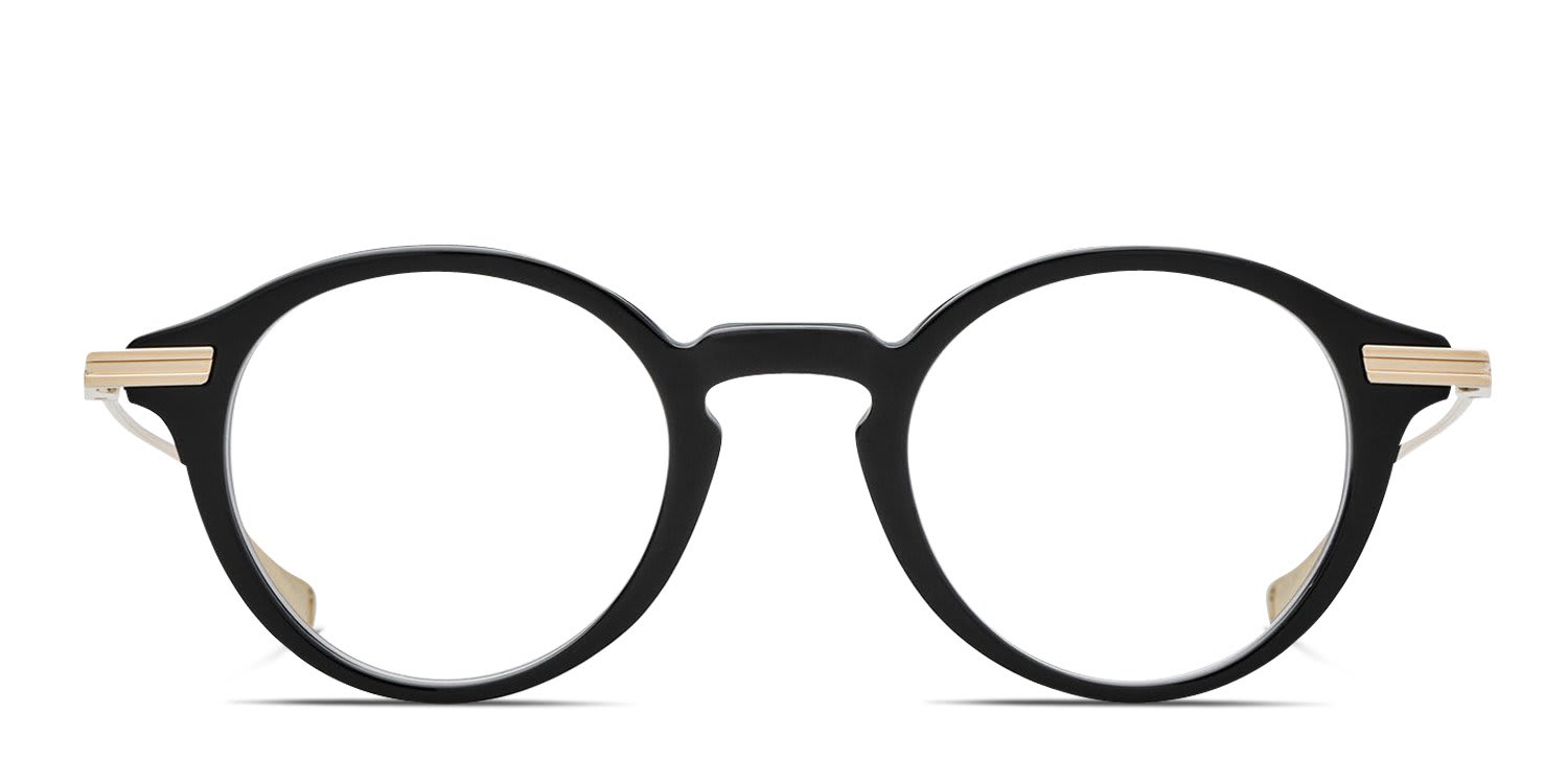 DITA Lancier LSA-427 Shiny Black glasses - Shiny Black - Frontal View
