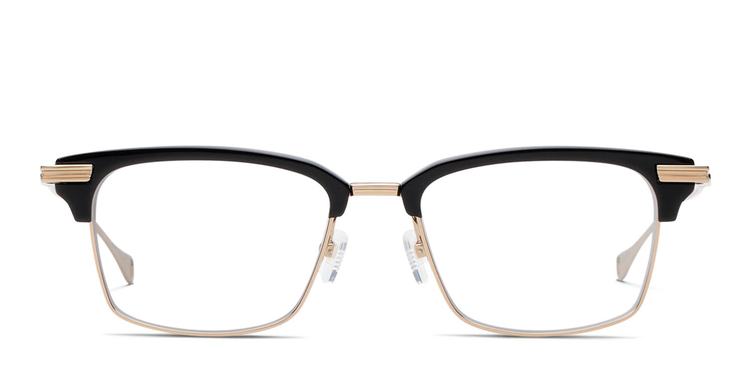 DITA Lancier LSA-439 Black, Gold glasses - Black / Gold - Frontal View