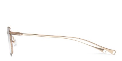 DITA Lancier LSA-127 Gold glasses - Gold - Side View