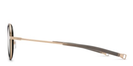 DITA Lancier LSA-444 Black, Gold glasses - Black / Gold - Side View
