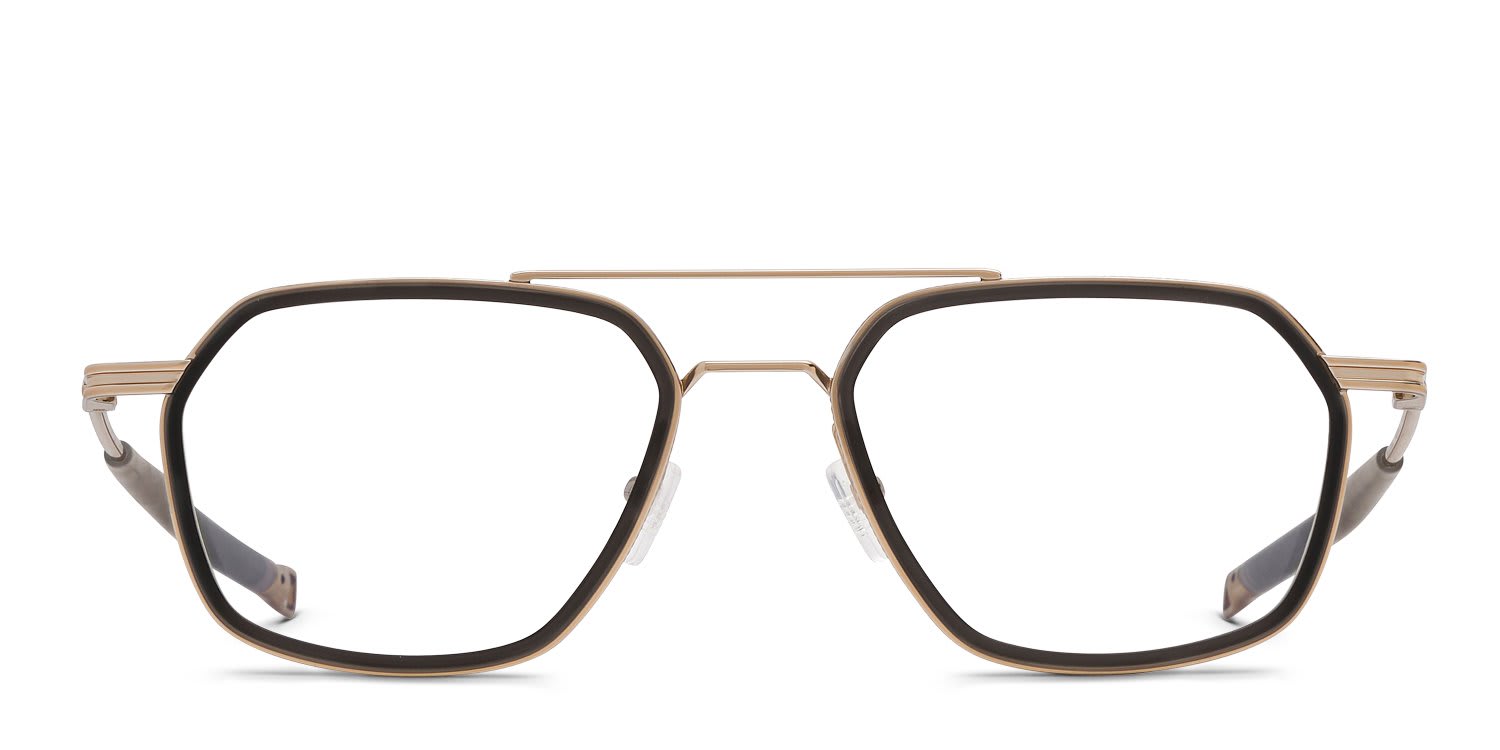 DITA Lancier LSA-445 Black, Gold glasses - Black / Gold - Frontal View