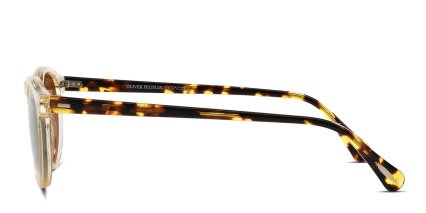 Oliver Peoples OV5217S Gregory Peck Yellow, Clear glasses - Yellow / Clear - Side View