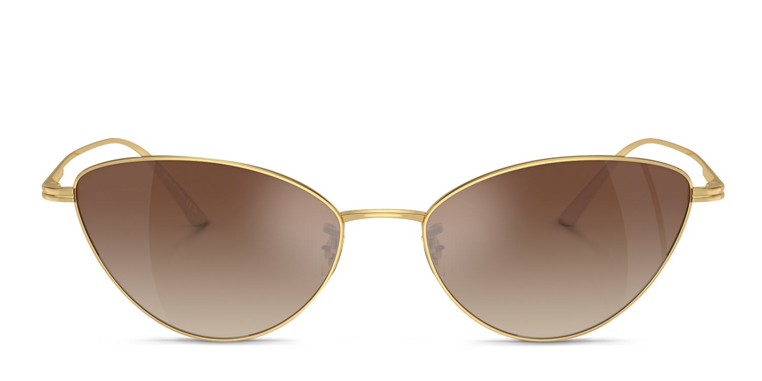 Oliver Peoples OV1328S 1998C Gold, Brown glasses - Gold / Brown - Frontal View
