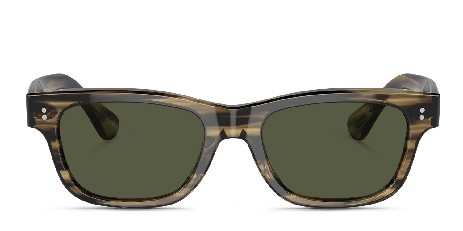 Oliver Peoples OV5540SU Rosson Sun Green, Gray glasses - Green / Gray - Frontal View