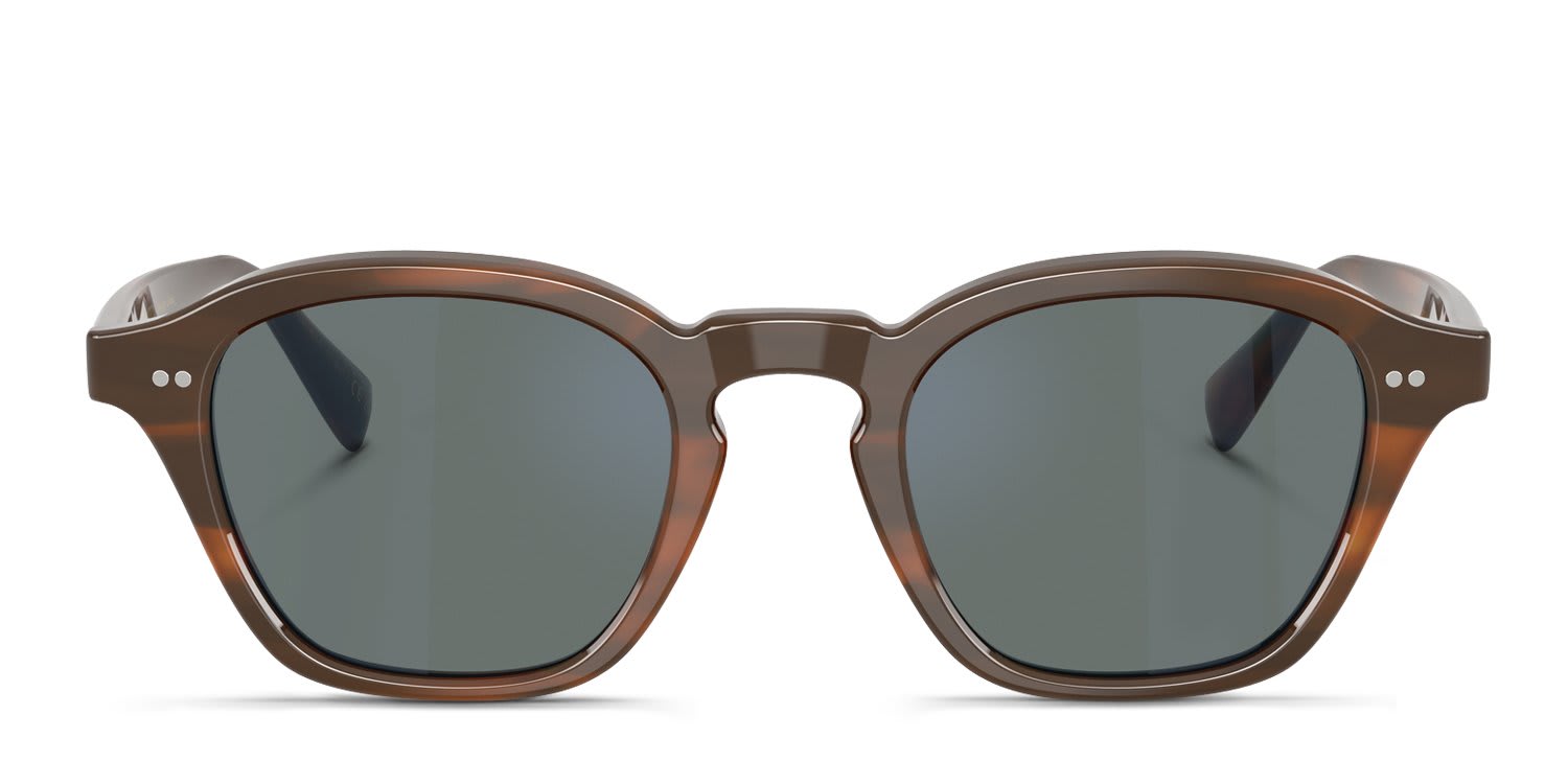 Oliver Peoples OV5580SU Eyles Tortoise, Blue glasses - Tortoise / Blue - Frontal View