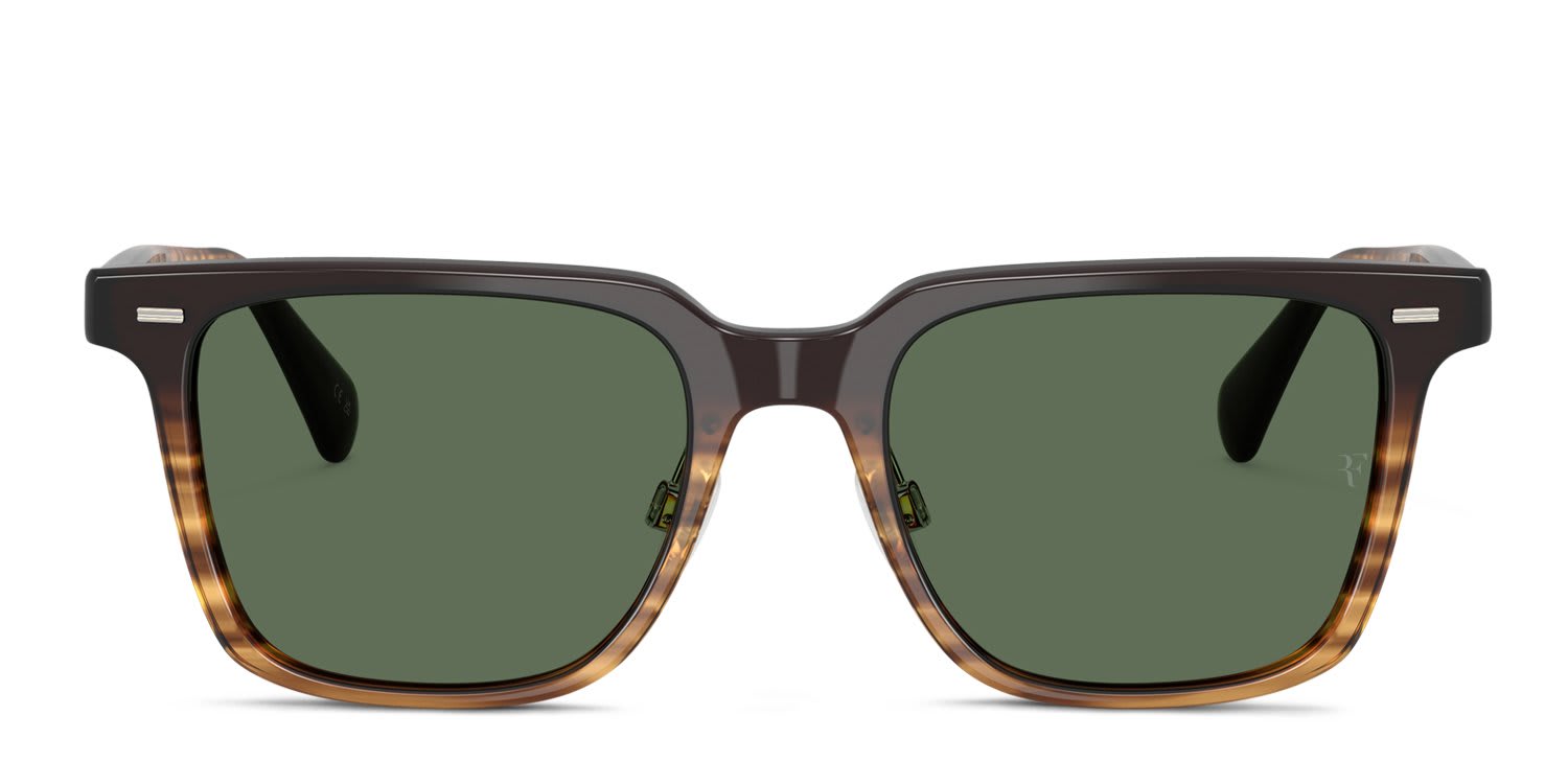 Oliver Peoples OV5592S Mr. Federer Ii Tortoise, Green glasses - Tortoise / Green - Frontal View