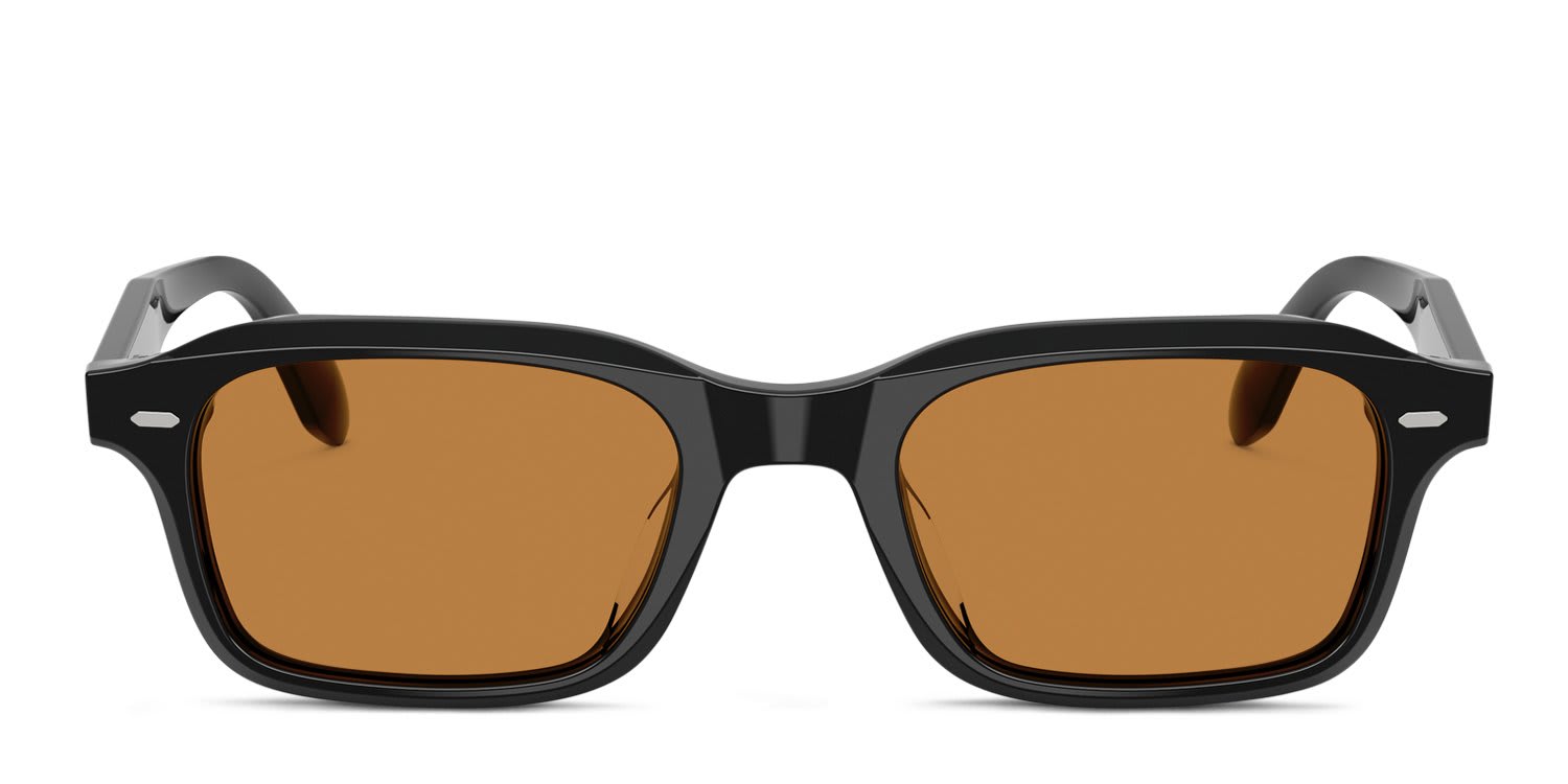 Oliver Peoples OV5588SU N.08 Sun Black, Brown glasses - Black / Brown - Frontal View