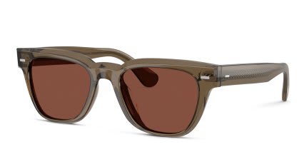 Oliver Peoples OV5601SU Rueny Brown, Red glasses - Brown - Angle View