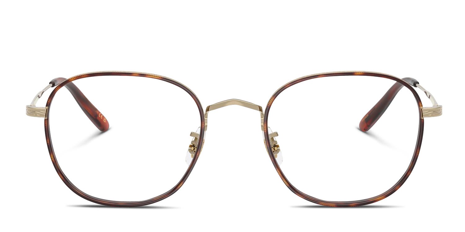 Oliver Peoples OV1375T Mehr Gold, Brown glasses - Gold / Brown - Frontal View