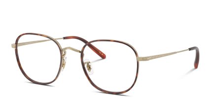 Oliver Peoples OV1375T Mehr Gold, Brown glasses - Gold / Brown - Angle View