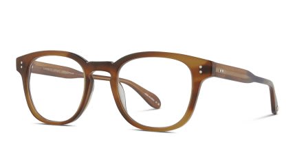 Garrett Leight Langley Brown, Tortoise glasses - Brown / Tortoise - Angle View