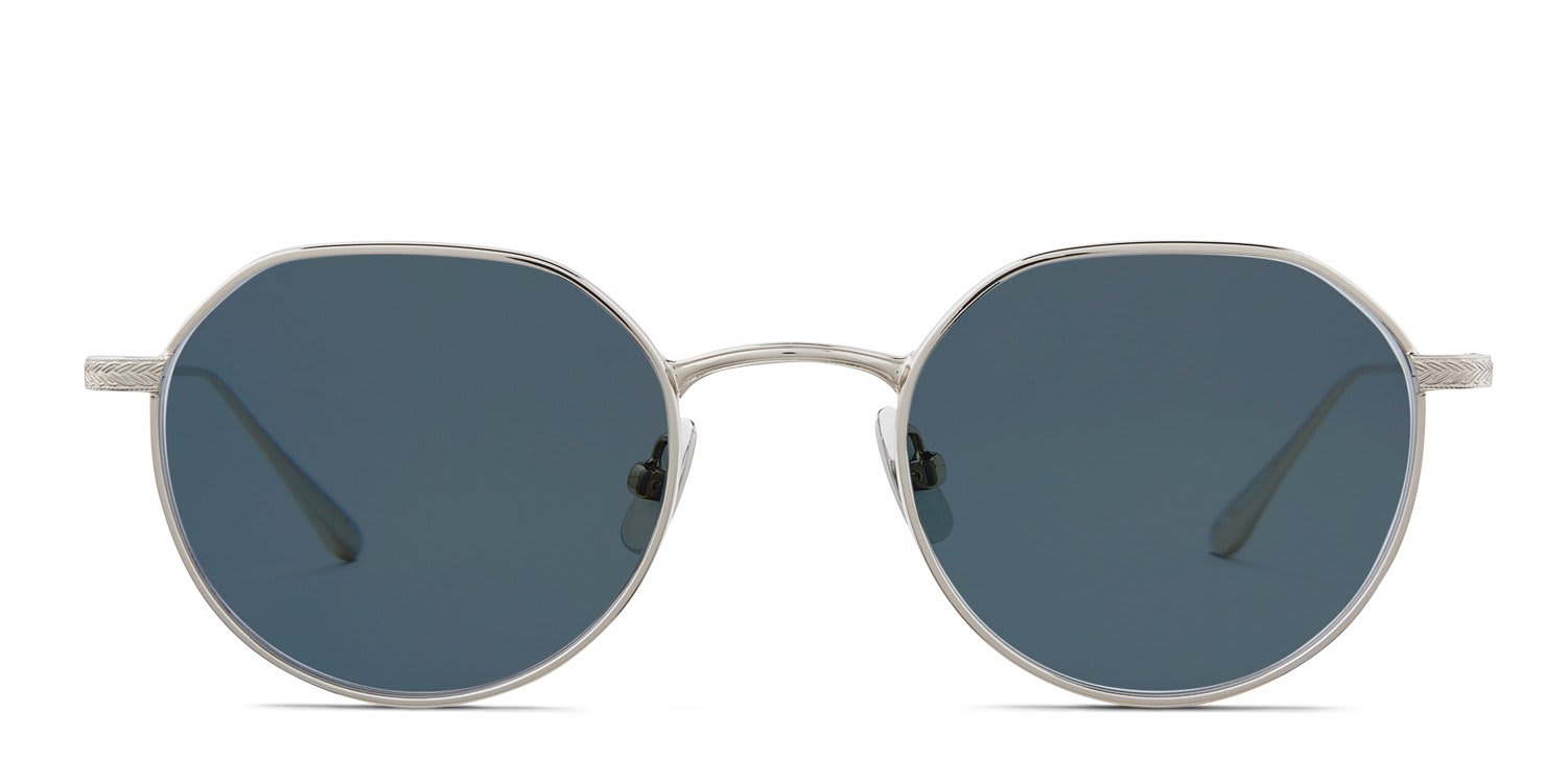 Garrett Leight Eureka M Sun Silver glasses - Silver - Frontal View