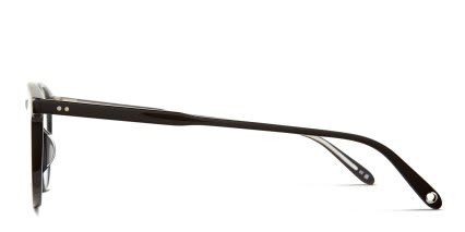 Garrett Leight Winward Shiny Black glasses - Shiny Black - Side View