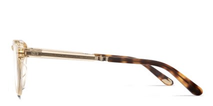 Mr. Leight Dorian C Beige, Clear glasses - Beige / Clear - Side View