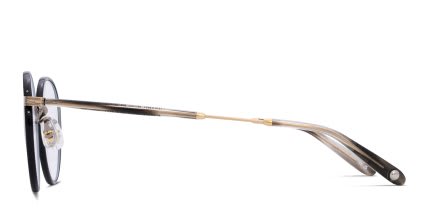 Garrett Leight GLCO X King Kennedy Black, Gold glasses - Black / Gold - Side View