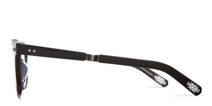 Mr. Leight Adonis C Shiny Black glasses - Shiny Black - Side View