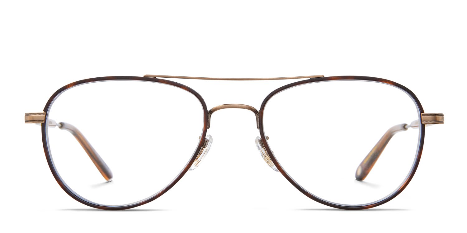 Garrett Leight Linnie Tortoise, Bronze glasses - Tortoise / Bronze - Frontal View