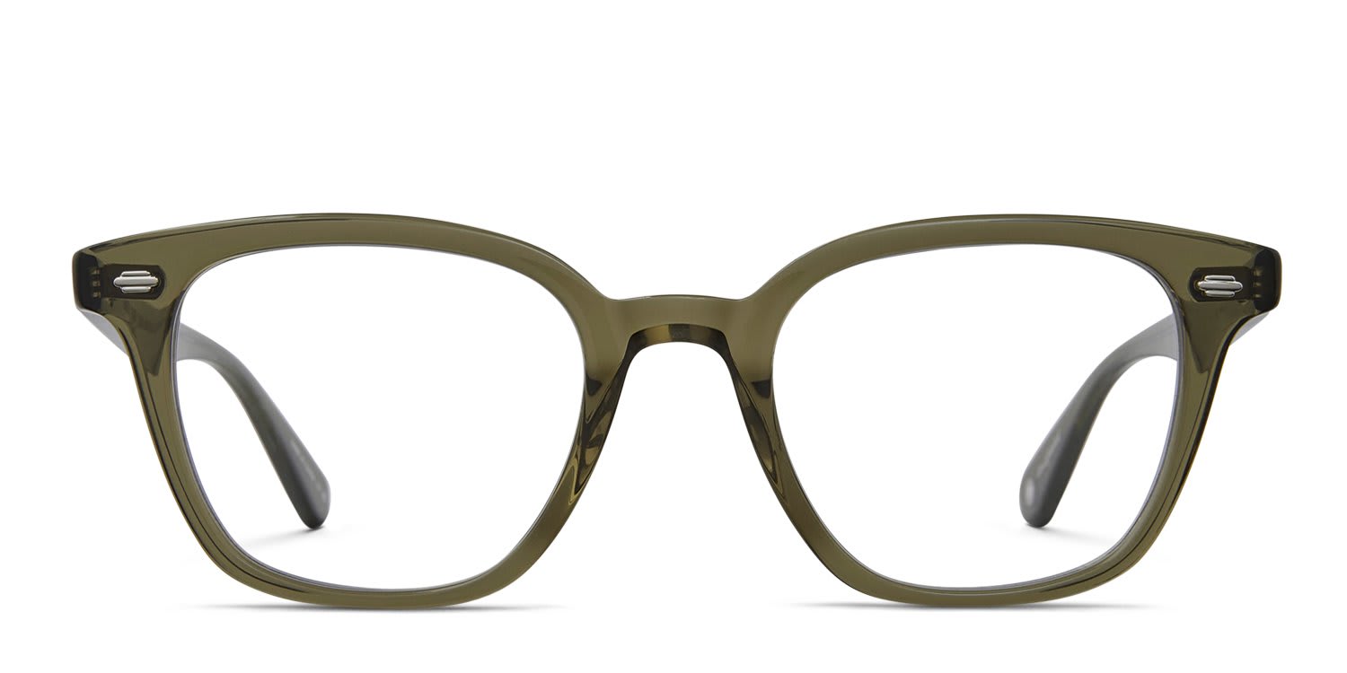 Garrett Leight Zac Green glasses - Green - Frontal View