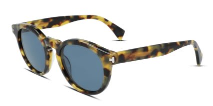 Lanvin LNV610S Tortoise, Yellow glasses - Tortoise / Yellow - Angle View