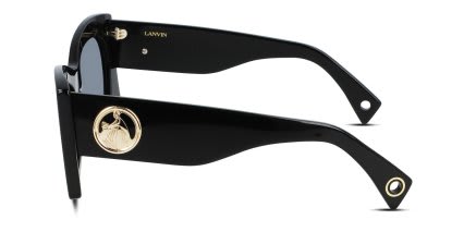 Lanvin LNV605S Shiny Black glasses - Shiny Black - Side View