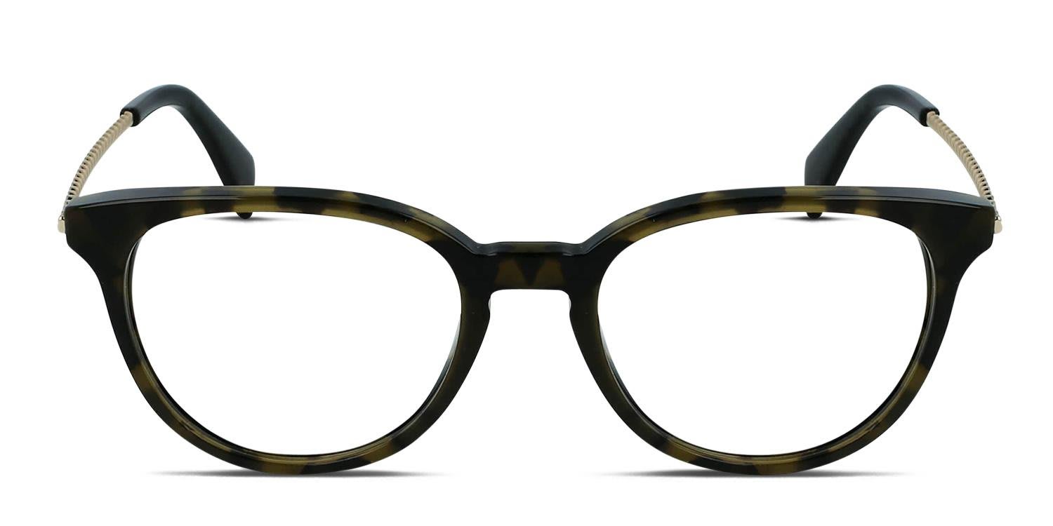 Lanvin LNV2613 Green, Tortoise glasses - Green / Tortoise - Frontal View
