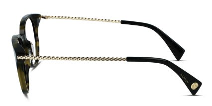 Lanvin LNV2613 Green, Tortoise glasses - Green / Tortoise - Side View