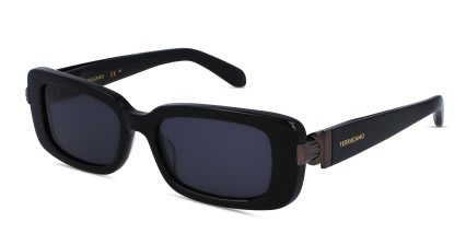 Ferragamo SF1105S Shiny Black glasses - Shiny Black - Angle View