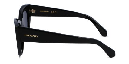Ferragamo SF1107S Shiny Black glasses - Shiny Black - Side View