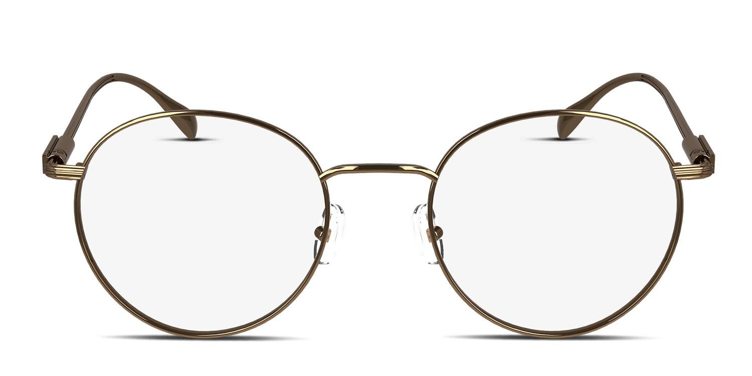 Ferragamo SF2229 Gold, Brown glasses - Gold / Brown - Frontal View