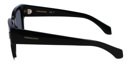 Ferragamo SF2010S Shiny Black glasses - Shiny Black - Side View