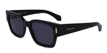 Ferragamo SF2010S Shiny Black glasses - Shiny Black - Angle View