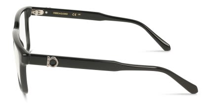 Ferragamo SF3028E Shiny Black glasses - Shiny Black - Side View