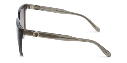 Ferragamo SF2058SE Green, Clear glasses - Green / Clear - Side View
