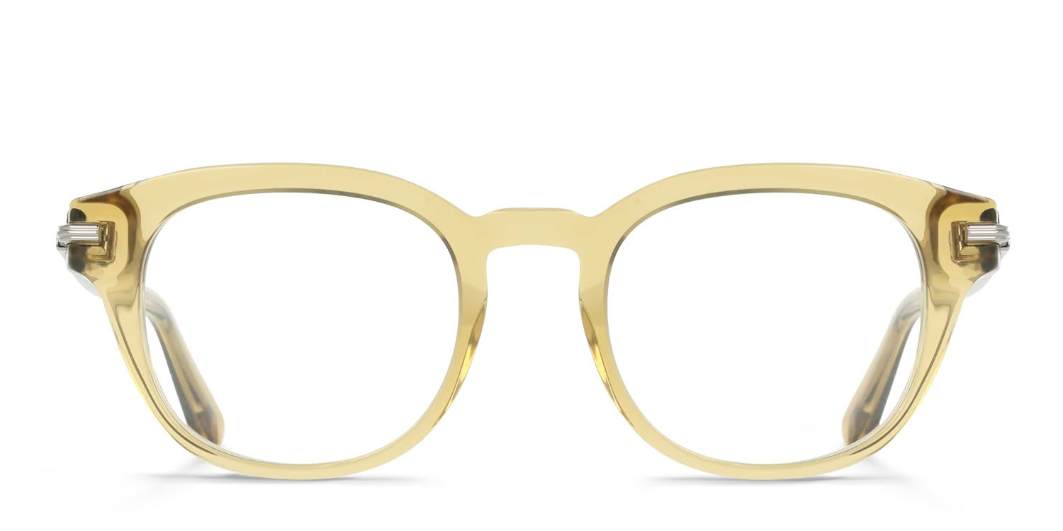 Ferragamo SF3033 Yellow, Clear glasses - Yellow / Clear - Frontal View