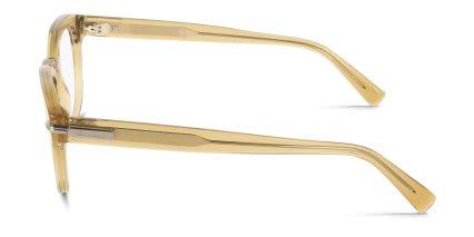 Ferragamo SF3033 Yellow, Clear glasses - Yellow / Clear - Side View
