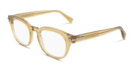 Ferragamo SF3033 Yellow, Clear glasses - Yellow / Clear - Angle View