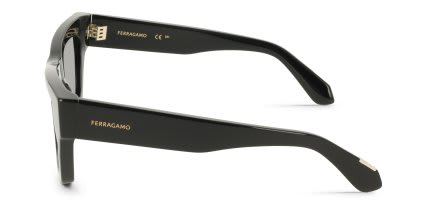 Ferragamo SF2105S Shiny Black glasses - Shiny Black - Side View