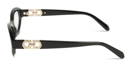 Ferragamo SF3057 Shiny Black glasses - Shiny Black - Side View