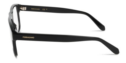 Ferragamo SF3063 Shiny Black glasses - Shiny Black - Side View