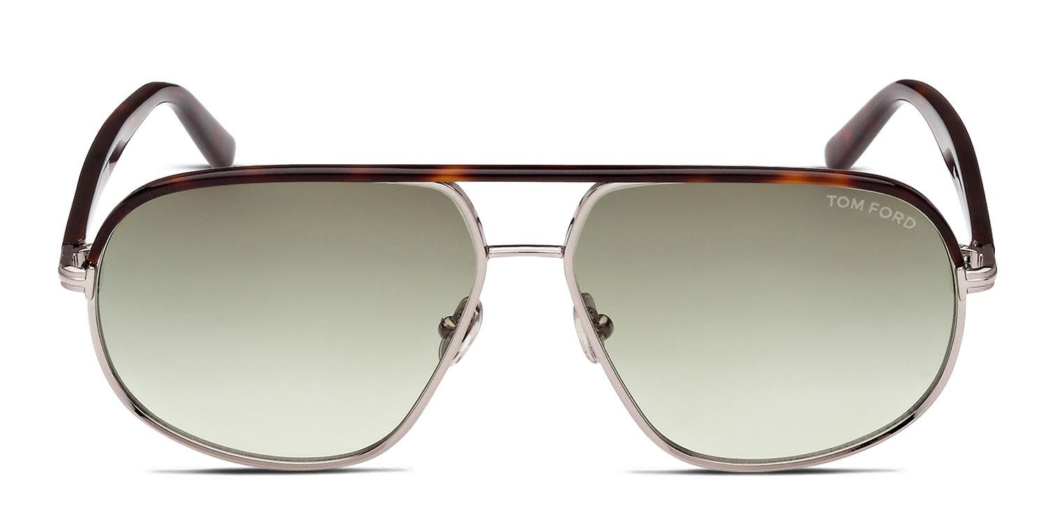 Tom Ford TF1019 Maxwell Tortoise, Gunmetal glasses - Tortoise / Gunmetal - Frontal View