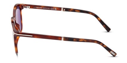 Tom Ford TF1020 Jayson Tortoise glasses - Brown - Side View
