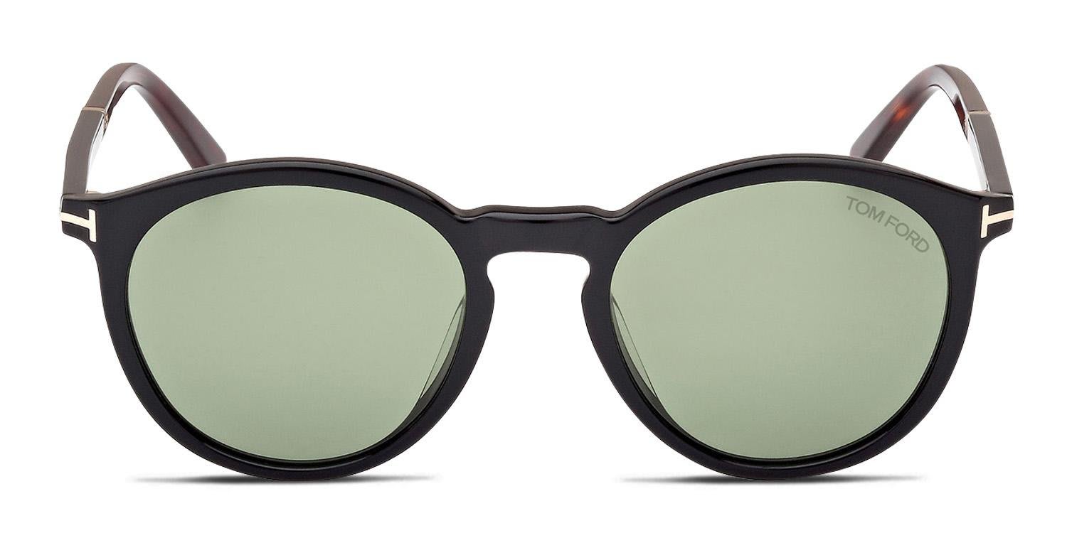 Tom Ford TF1021 Elton Shiny Black glasses - Shiny Black - Frontal View