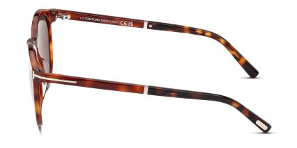 Tom Ford TF1021 Elton Tortoise, Orange glasses - Tortoise / Orange - Side View