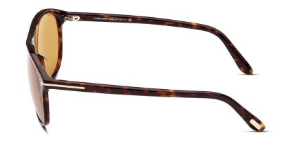 Tom Ford TF1027 Prescott Tortoise, Brown glasses - Tortoise / Brown - Side View