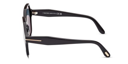 Tom Ford TF1032 Romy Shiny Black glasses - Shiny Black - Side View