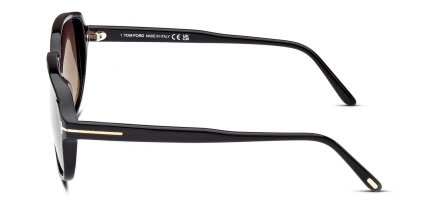 Tom Ford TF1024 Anton Shiny Black glasses - Shiny Black - Side View