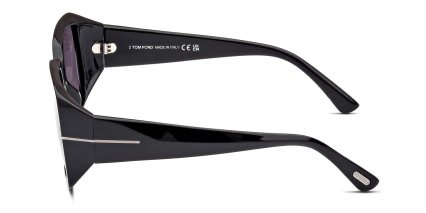 Tom Ford TF1035-N Ryder-02 Shiny Black glasses - Shiny Black - Side View