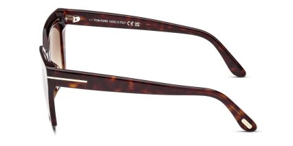 Tom Ford TF1030 Winona Tortoise glasses - Tortoise - Side View